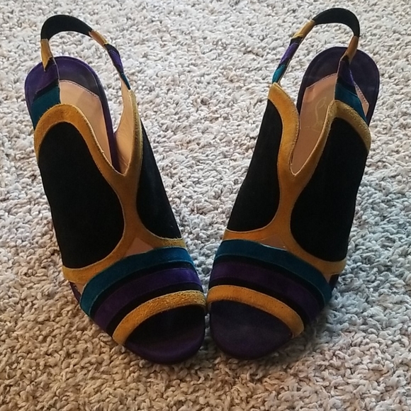 Christian Louboutin Shoes - Christian Louboutin multicolored slingback sandal